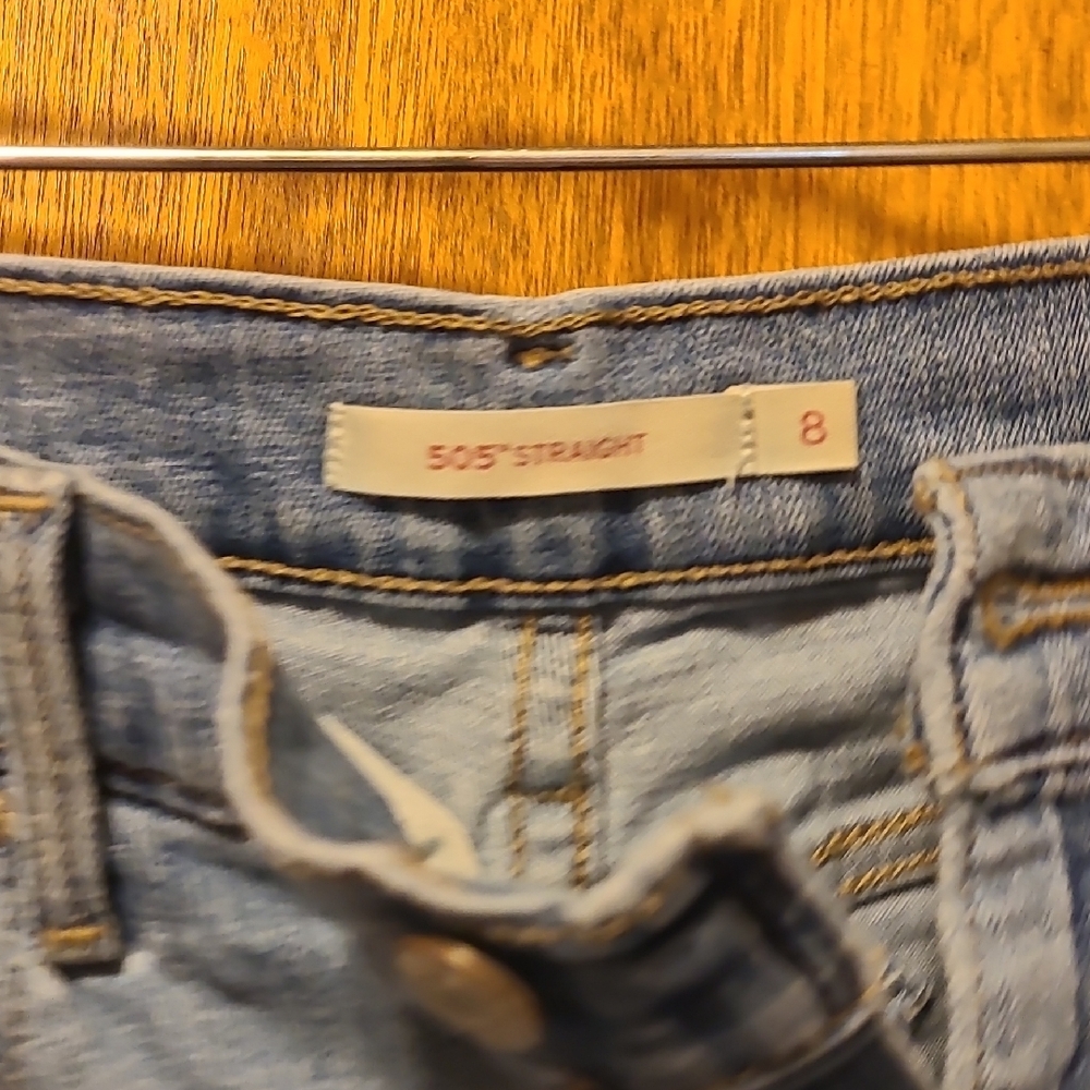 Levi's Blue Straight Leg Jeans Classic Style - Picture 5 of 6